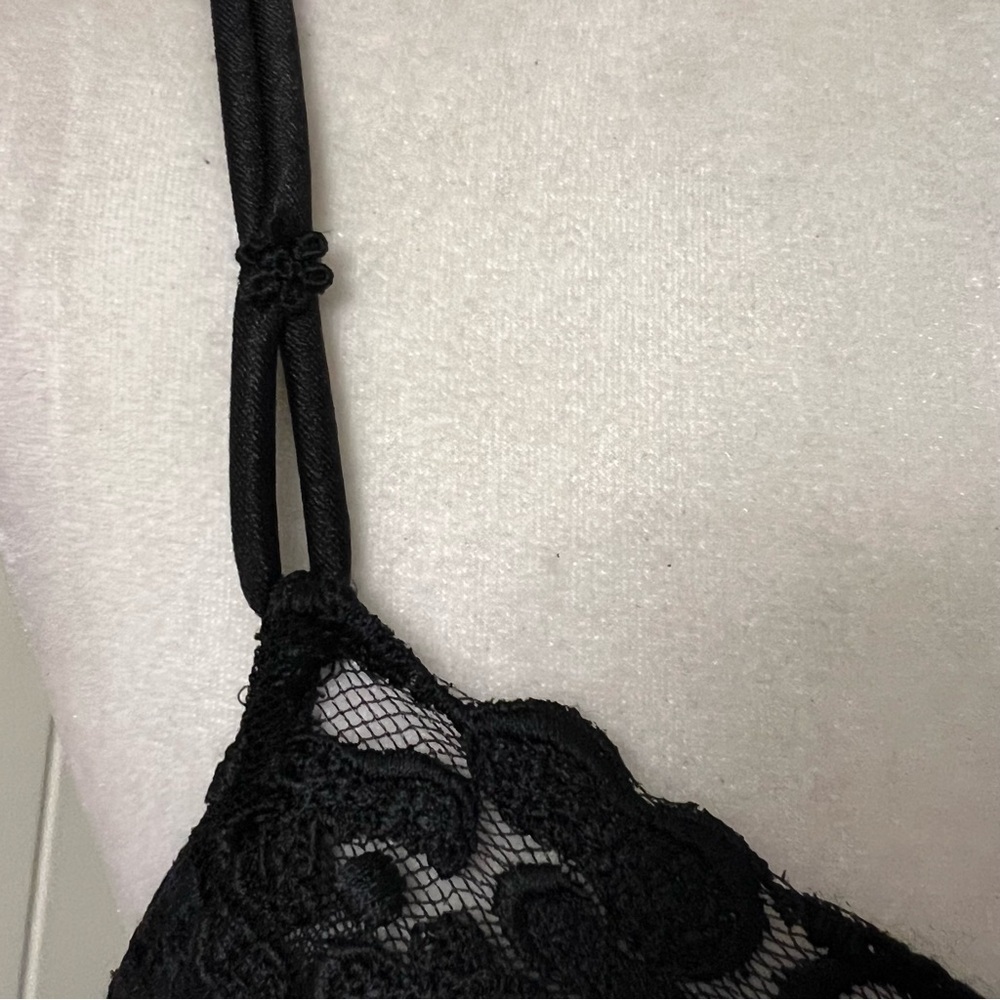 La Perla Malizia Italy vintage luxurious bodysuit black lace feminine sexy NWT - Picture 5 of 14